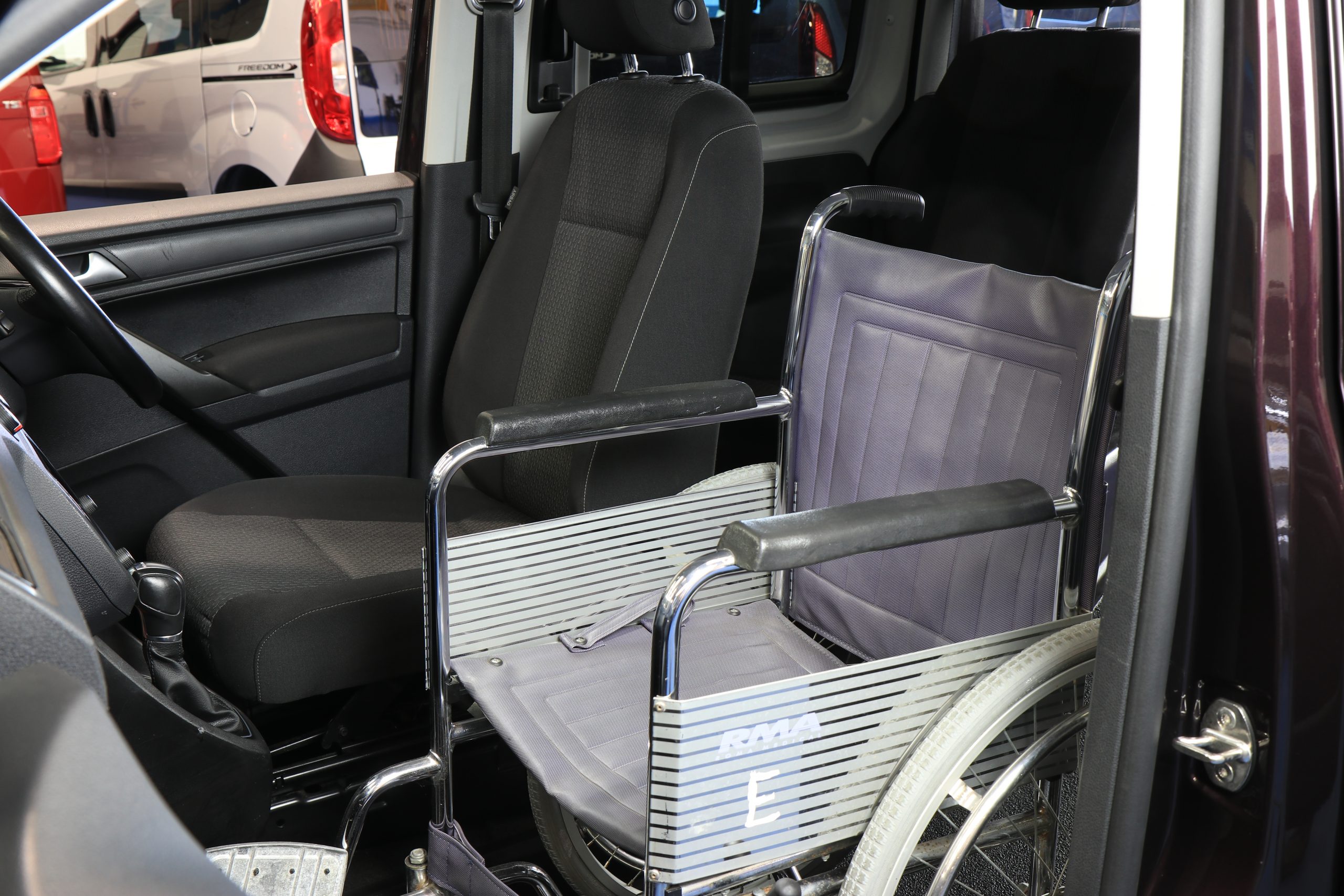 Caddy passenger wheelchair upfront dv66 Wheelchair Cars Ltd