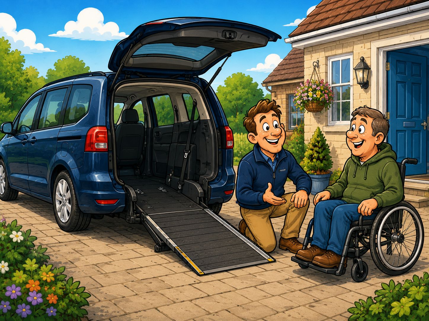Drive from wheelchair vehicle