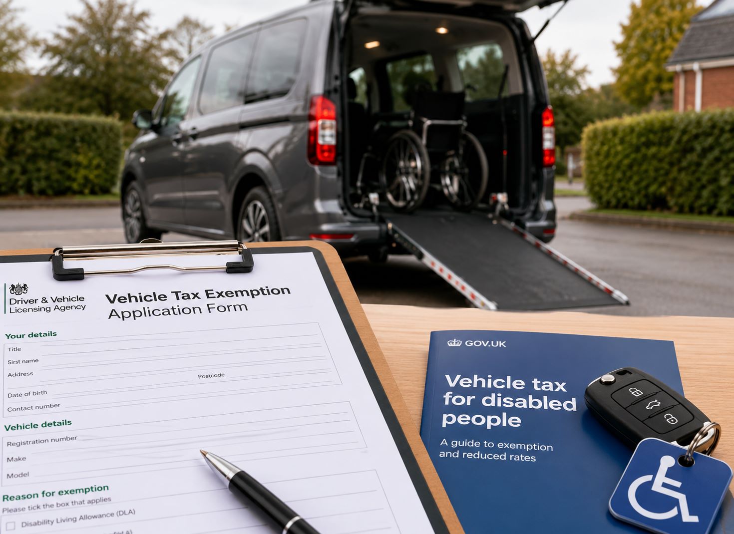 Applying for disabled vehicle tax exemption
