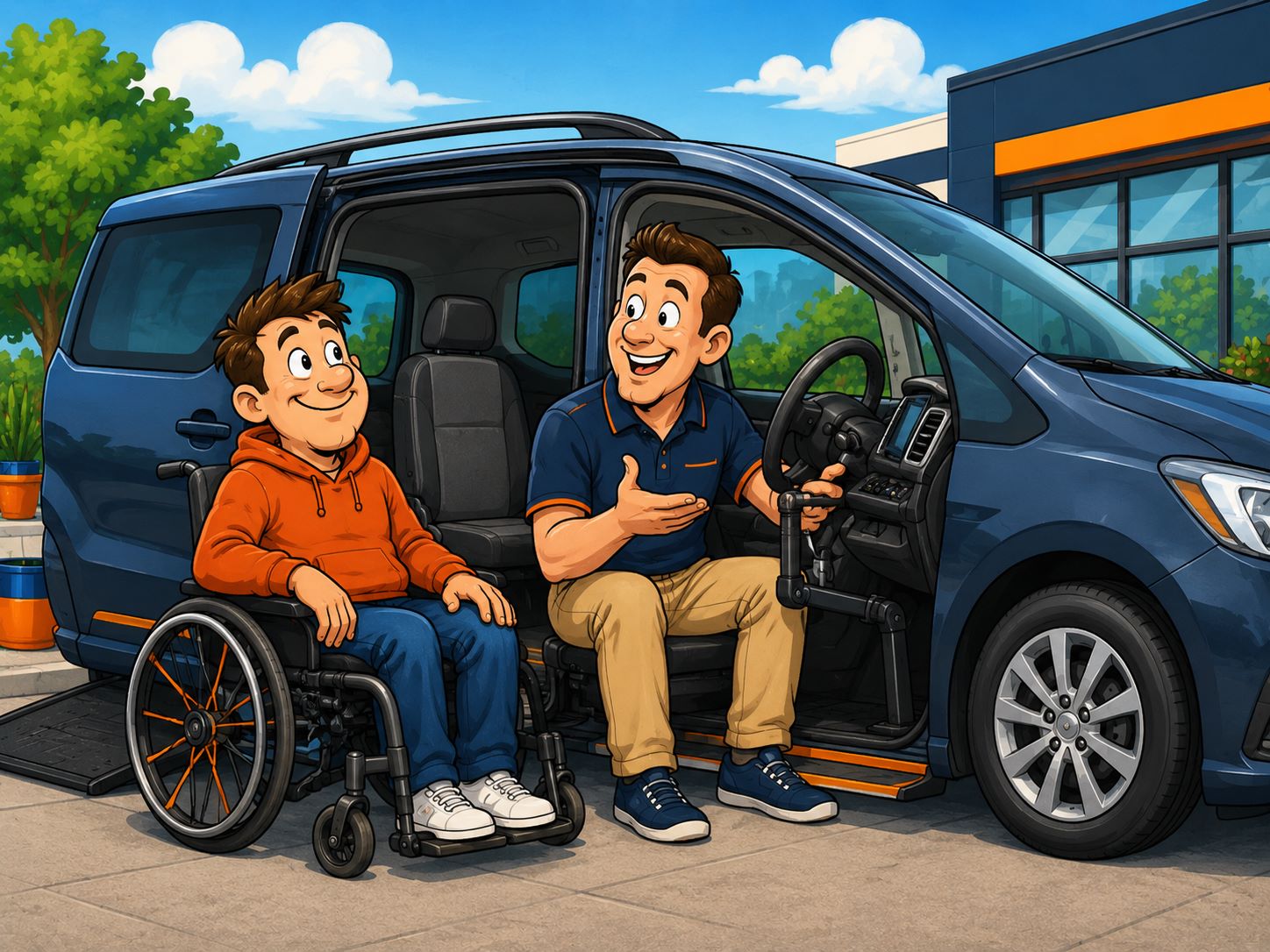 Driving assessment and adapted vehicle
